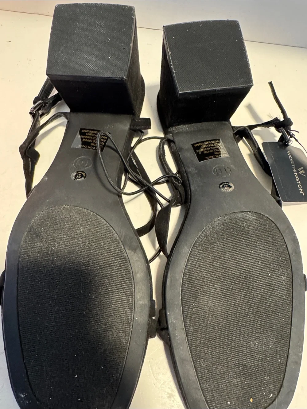Worthington Black Strappy Sandals for Women